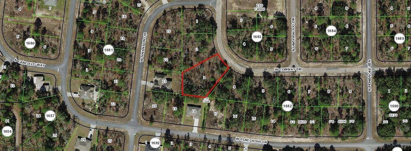 0.48 Acres of Residential Land for Sale in Citrus Springs, Florida