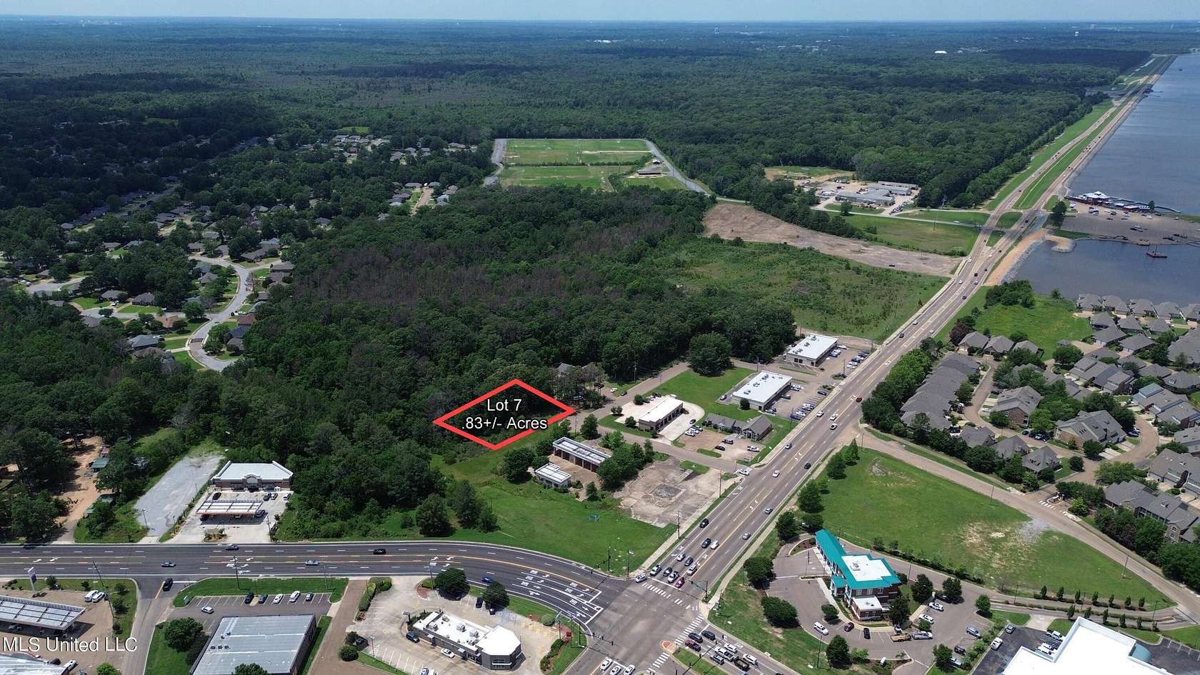 0.83 Acres of Commercial Land for Sale in Brandon, Mississippi