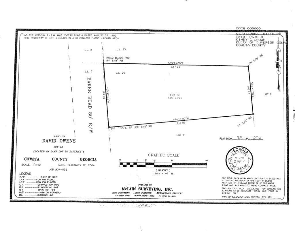 1 Acre of Residential Land for Sale in Newnan, Georgia