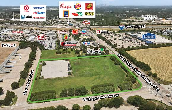 6.365 Acres of Commercial Land for Sale in Dallas, Texas