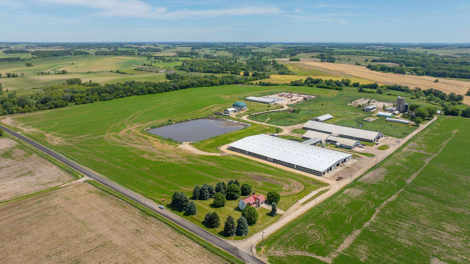 386.95 Acres of Agricultural Land with Home for Auction in Sun Prairie, Wisconsin