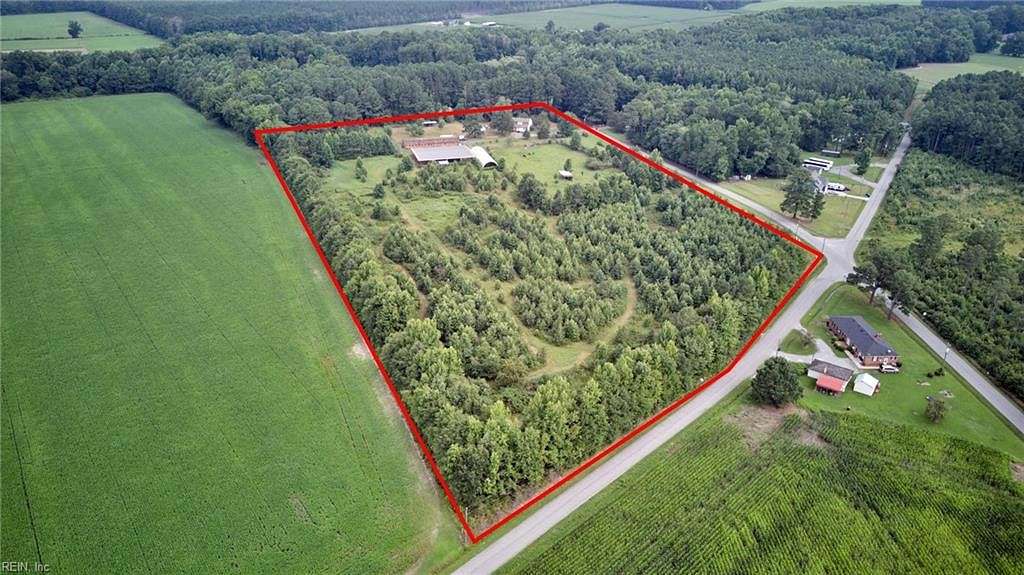 14.68 Acres of Land with Home for Sale in Suffolk, Virginia