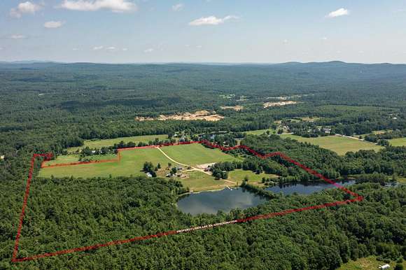 51.5 Acres of Agricultural Land with Home for Sale in Barnstead, New Hampshire