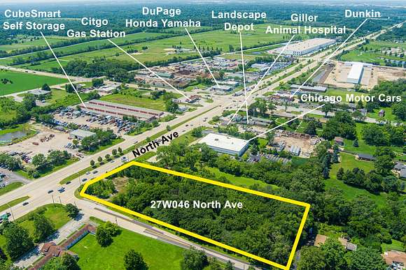 2.45 Acres of Commercial Land for Sale in West Chicago, Illinois