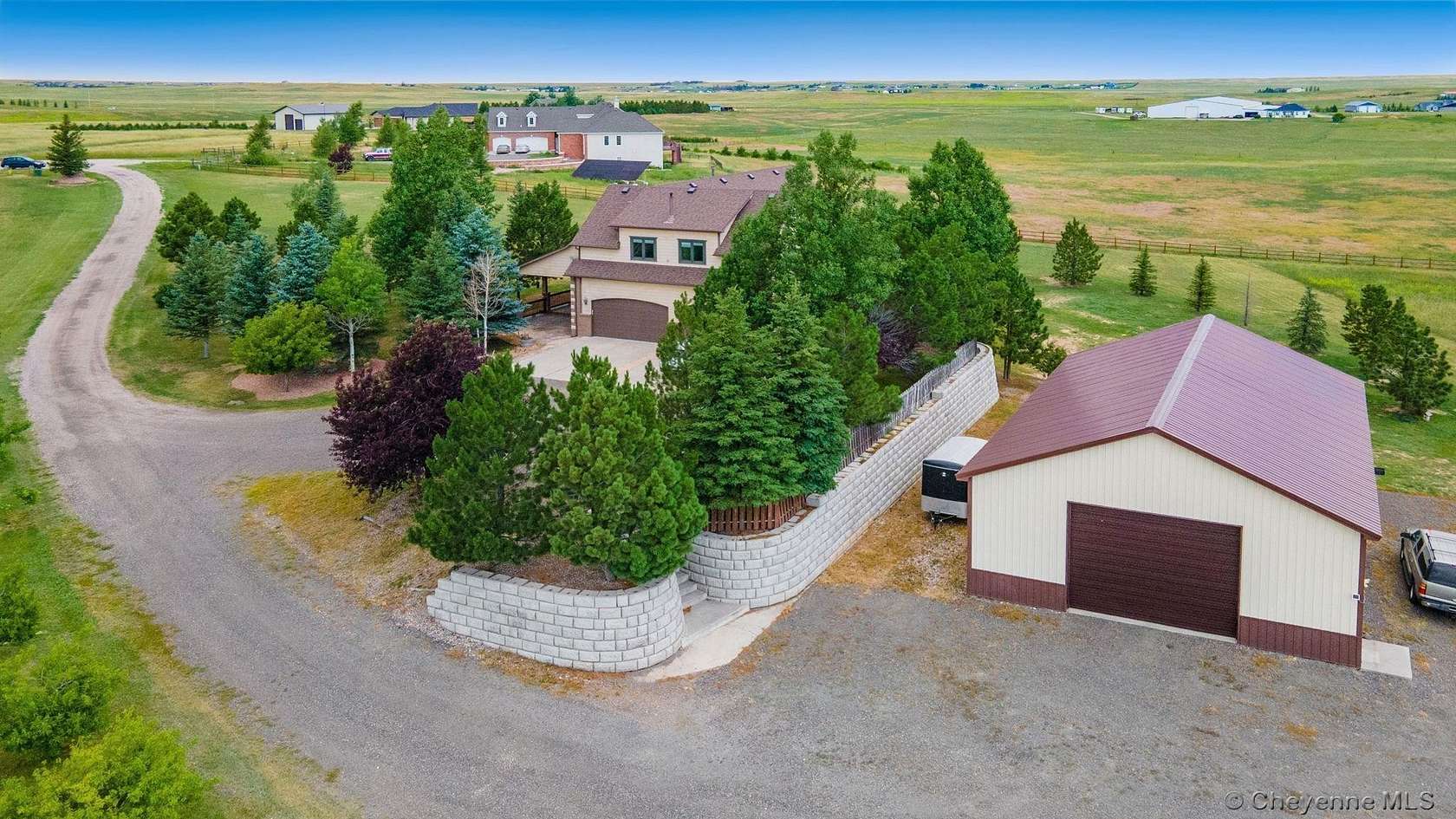 8.85 Acres of Residential Land with Home for Sale in Cheyenne, Wyoming