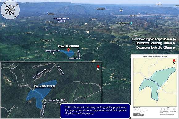 30.22 Acres of Land for Sale in Sevierville, Tennessee