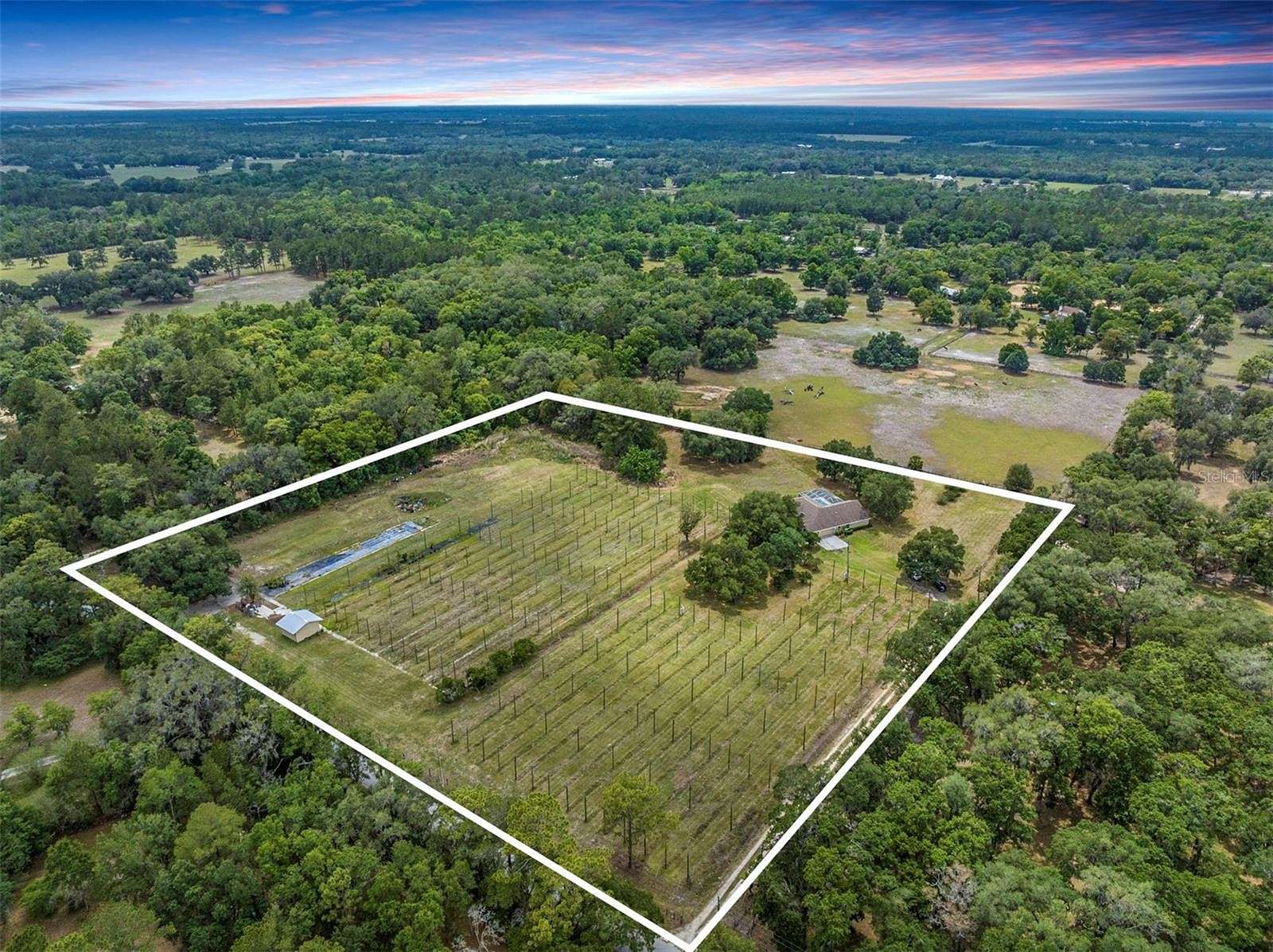 9.5 Acres of Residential Land with Home for Sale in Brooksville, Florida