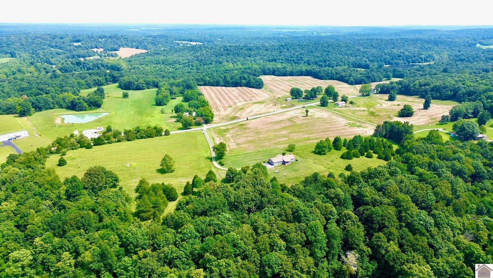 16.1 Acres of Land with Home for Sale in Crofton, Kentucky