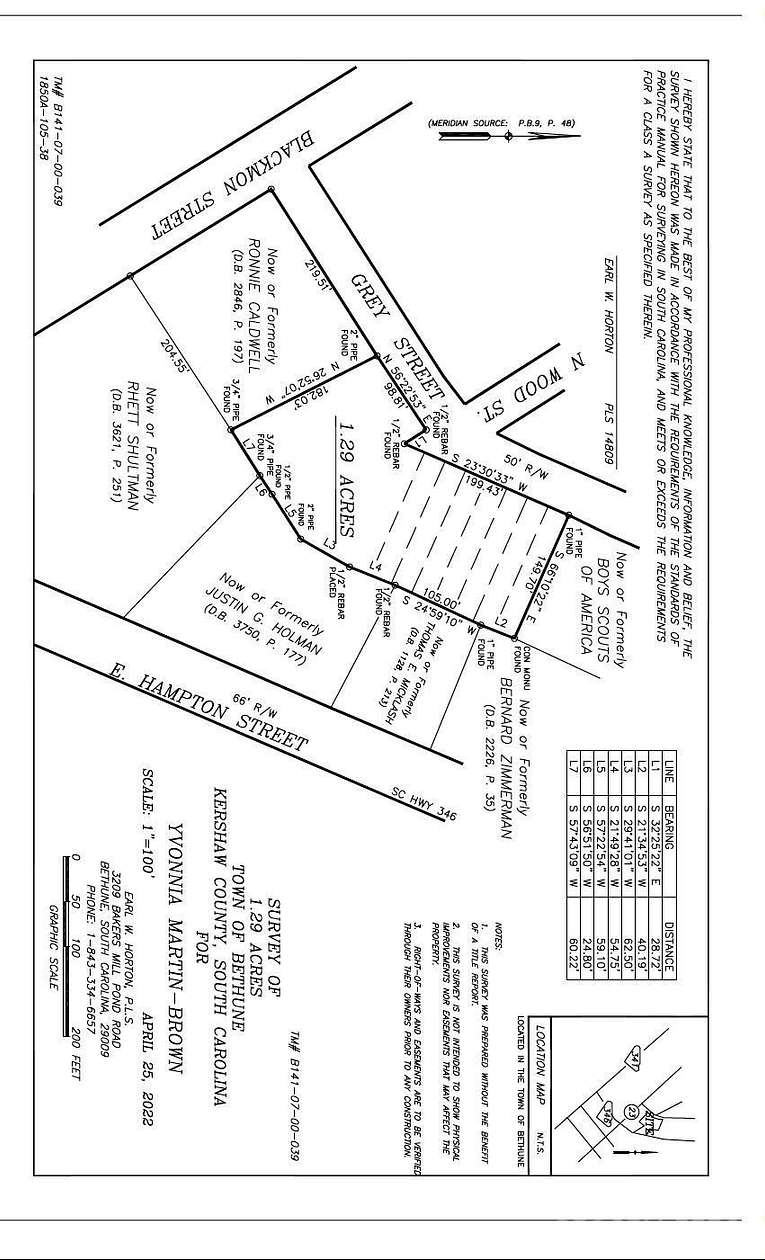 1.29 Acres of Land for Sale in Bethune, South Carolina