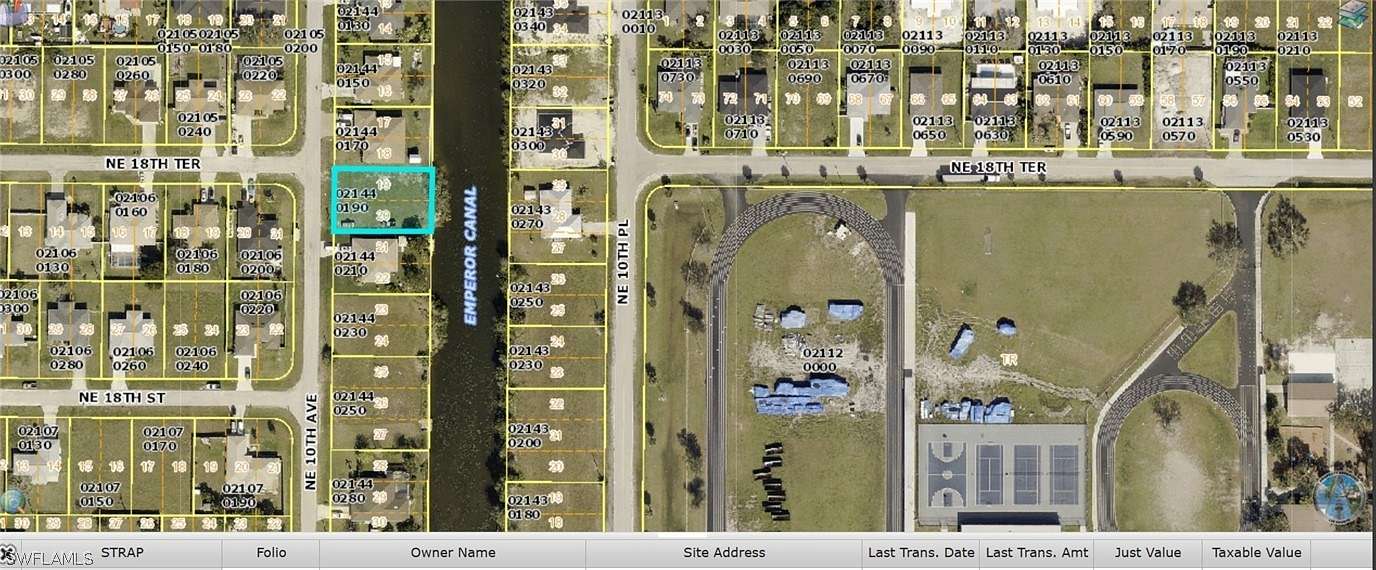 0.23 Acres of Residential Land for Sale in Cape Coral, Florida