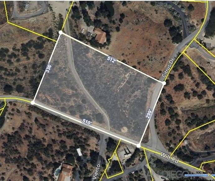 3.79 Acres of Residential Land for Sale in Fallbrook, California