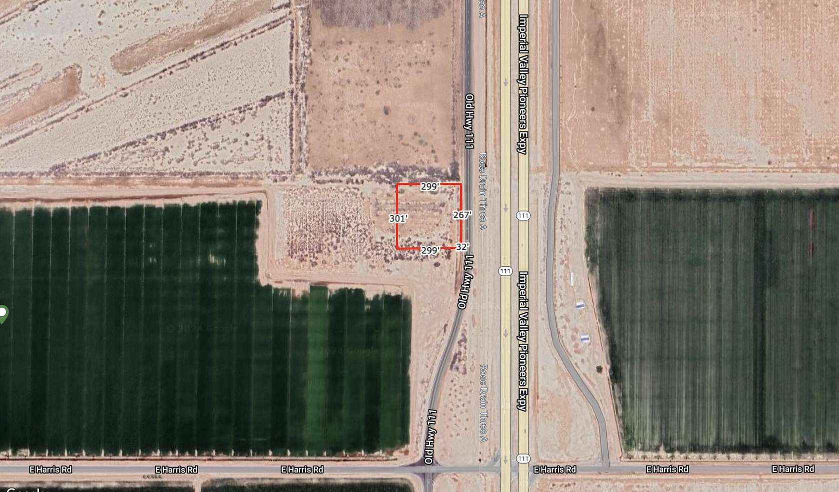 2.07 Acres of Commercial Land for Sale in Imperial, California