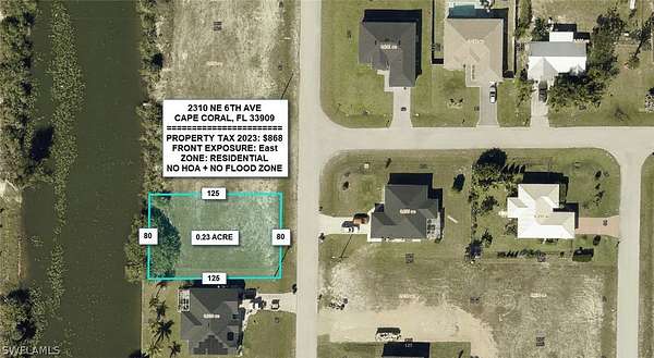0.23 Acres of Residential Land for Sale in Cape Coral, Florida