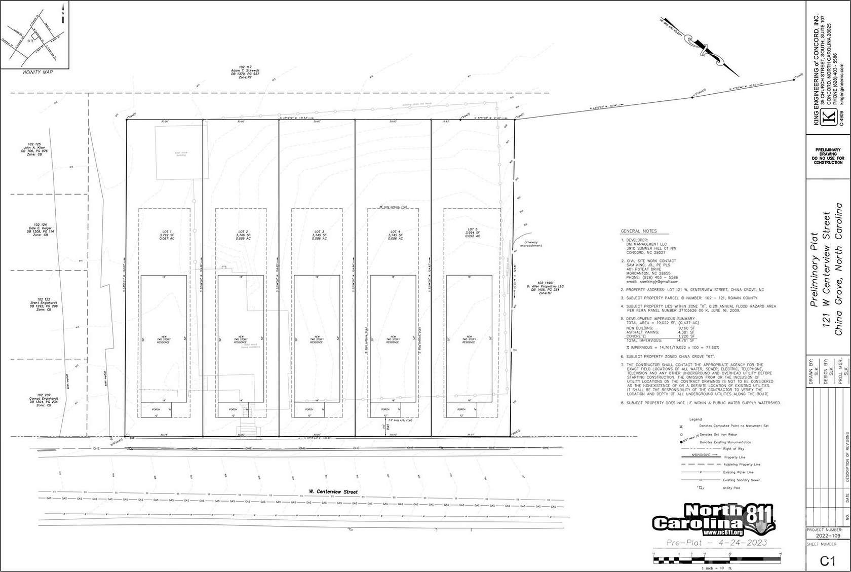 0.46 Acres of Residential Land for Sale in China Grove, North Carolina