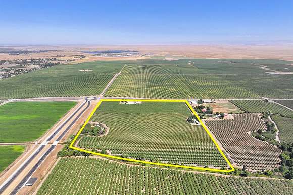 51.3 Acres of Agricultural Land with Home for Sale in Merced, California