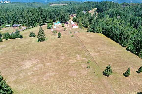 25.9 Acres of Agricultural Land with Home for Sale in Vernonia, Oregon