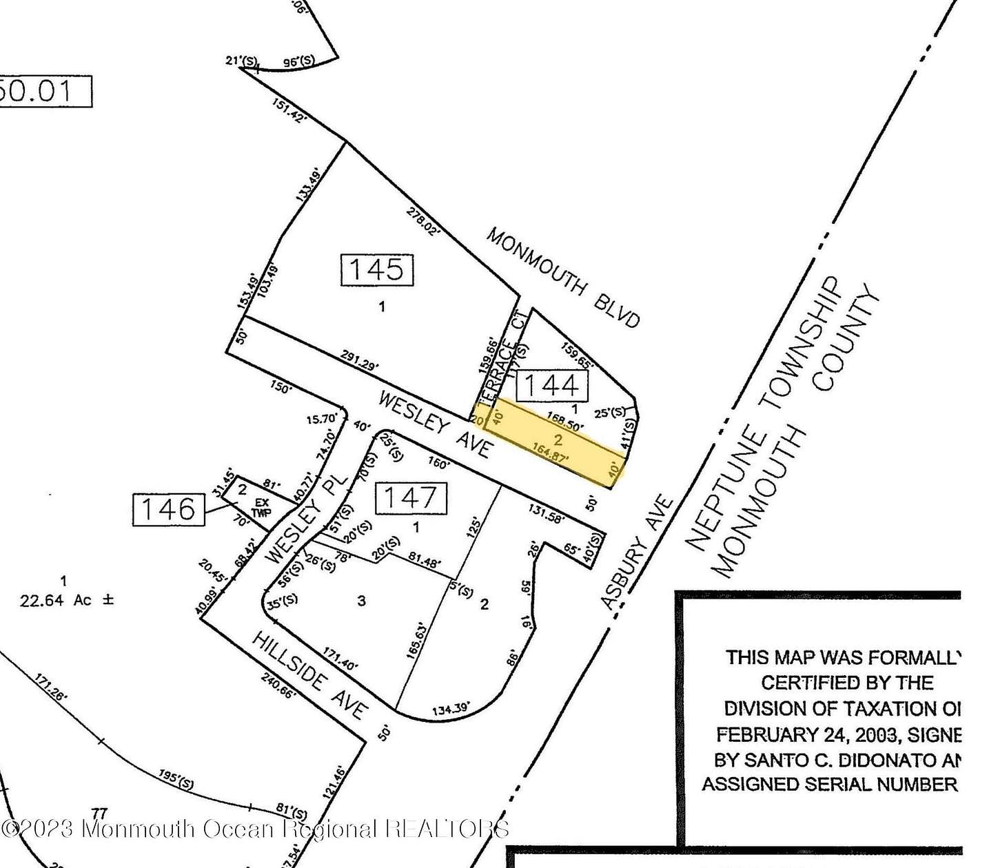 0.16 Acres of Commercial Land for Sale in Ocean Township, New Jersey