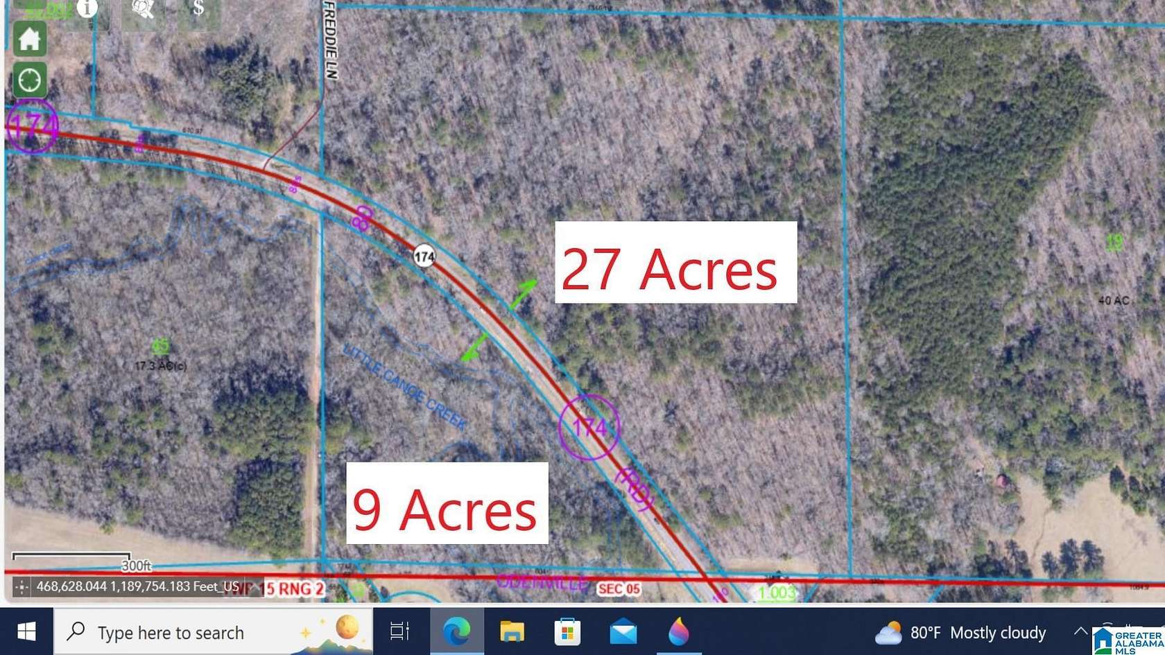 38 Acres of Recreational Land for Sale in Springville, Alabama