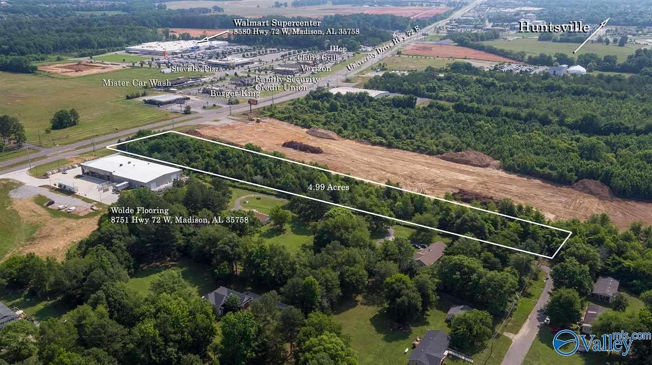 4.9 Acres of Commercial Land for Sale in Huntsville, Alabama