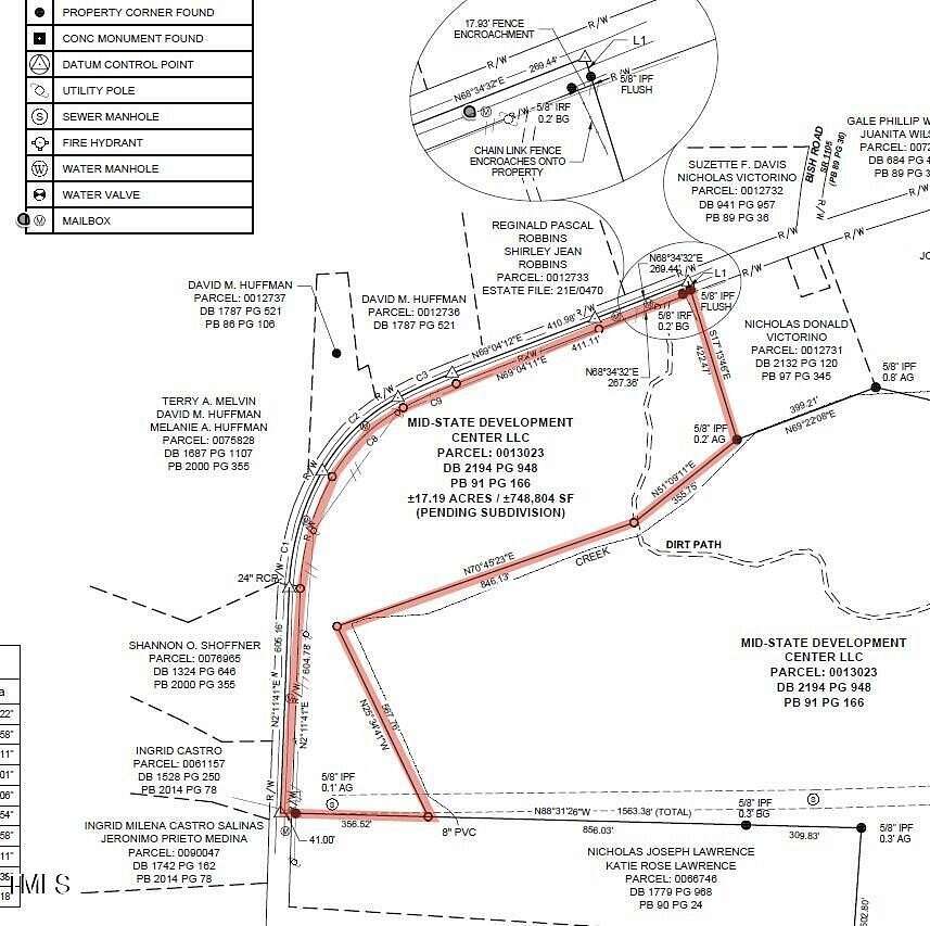 10.5 Acres of Land for Sale in Staley, North Carolina