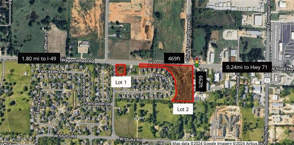 6.18 Acres of Commercial Land for Sale in Springdale, Arkansas