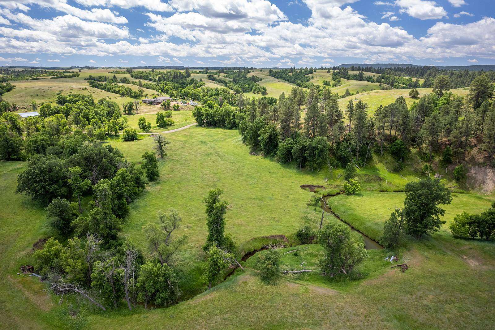 980 Acres of Land with Home for Sale in Hulett, Wyoming