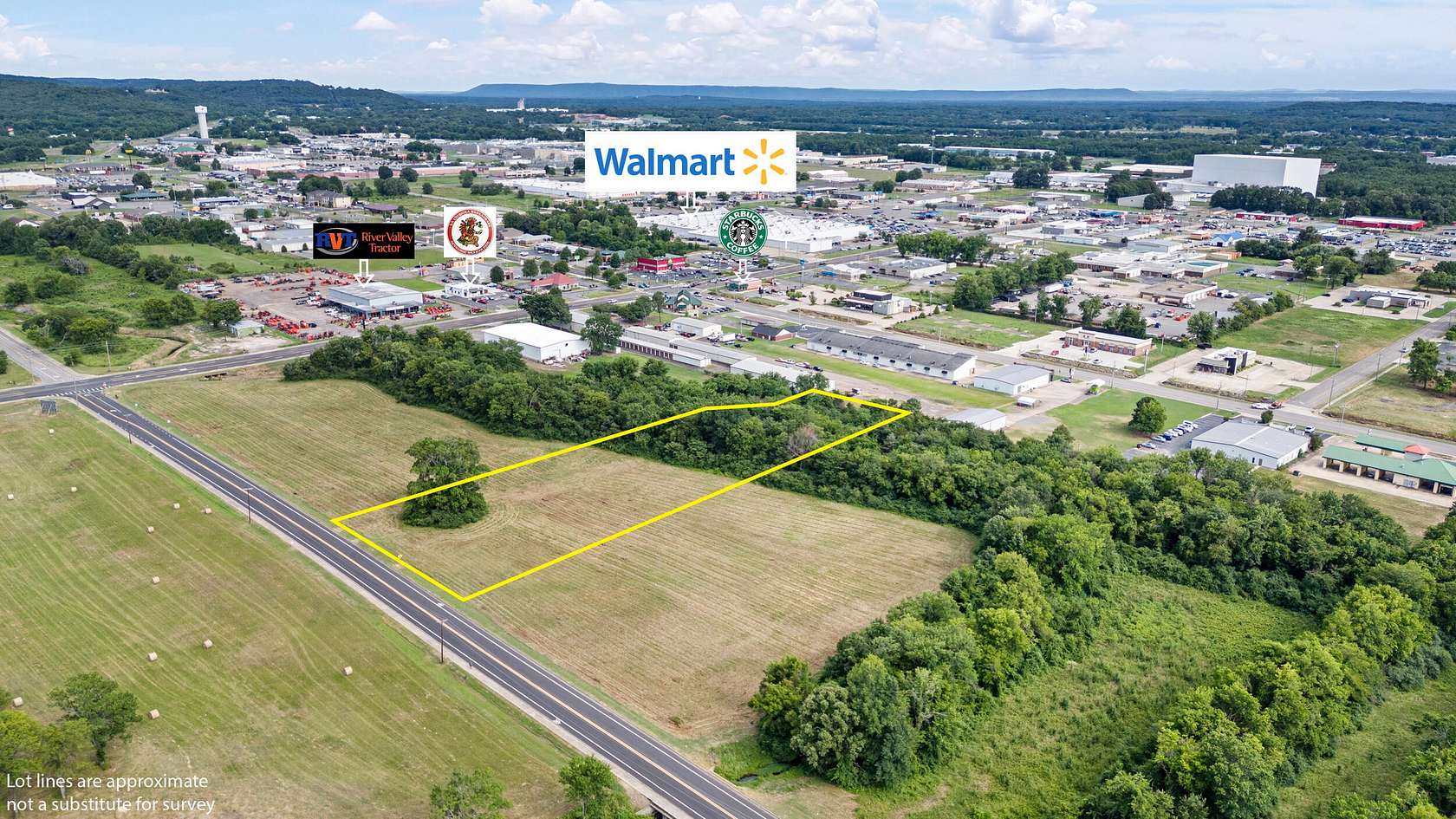 2.63 Acres of Commercial Land for Sale in Russellville, Arkansas