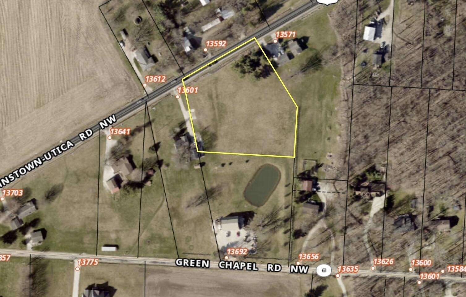 5.98 Acres of Residential Land with Home for Sale in Johnstown, Ohio