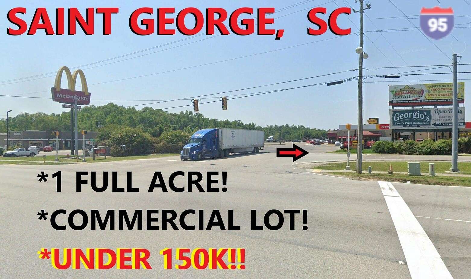 1 Acre of Commercial Land for Sale in St. George, South Carolina