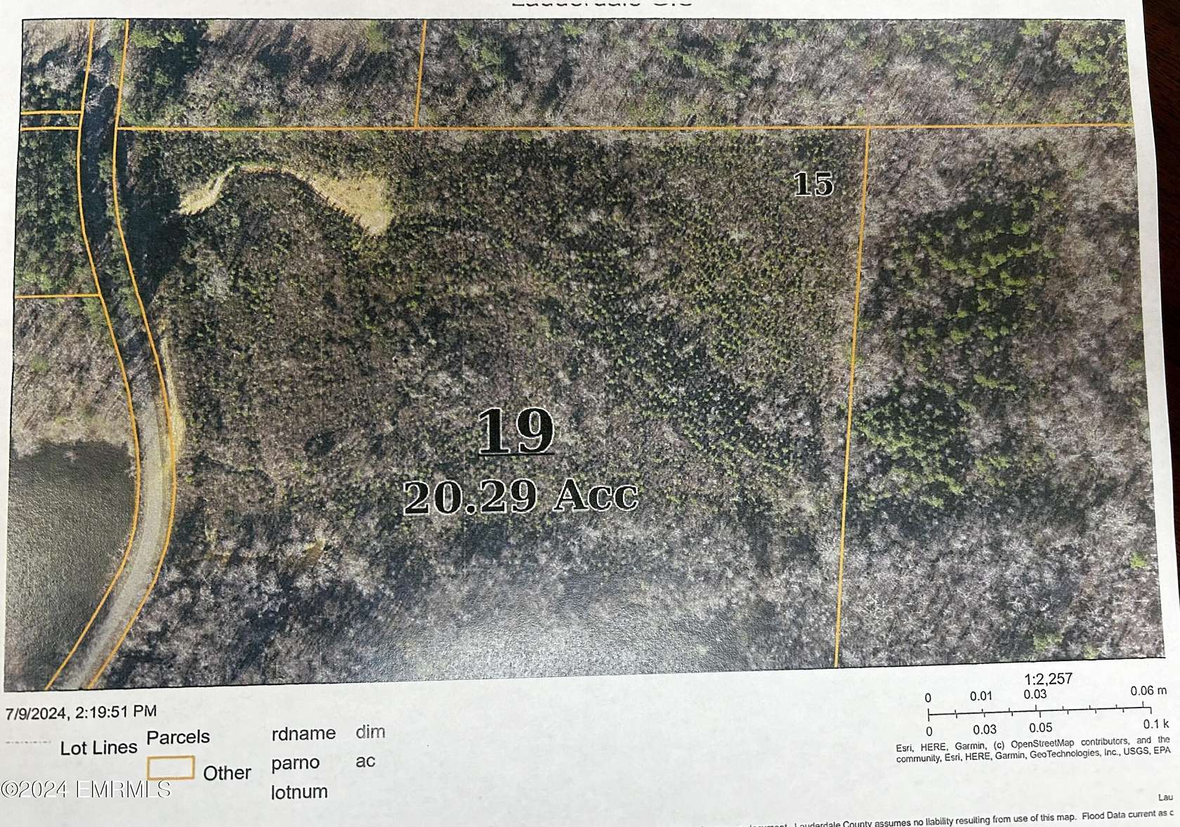 20.29 Acres of Land for Sale in Meridian, Mississippi