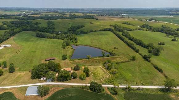 33.09 Acres of Recreational Land with Home for Sale in Lacona, Iowa