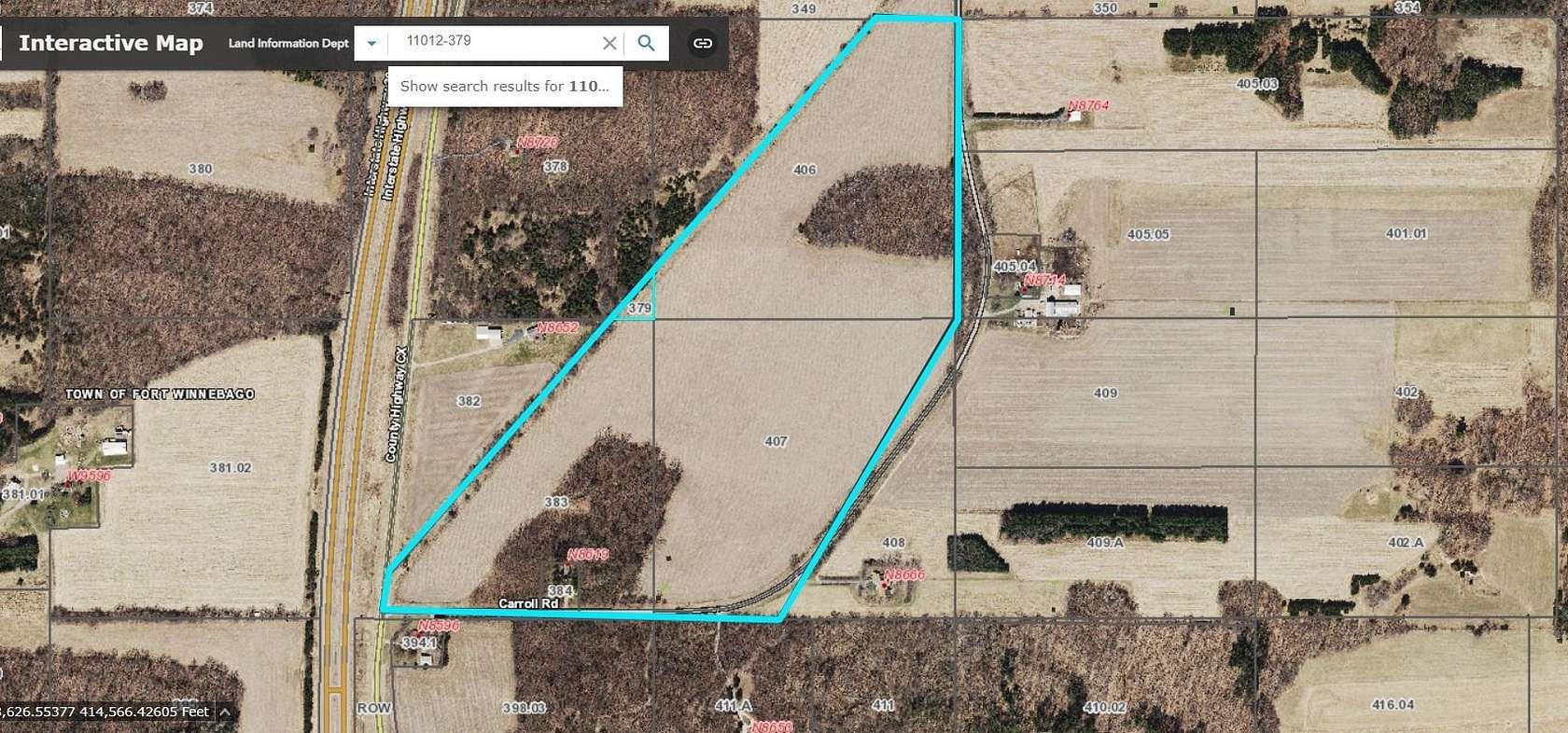 92 Acres of Agricultural Land for Sale in Portage, Wisconsin