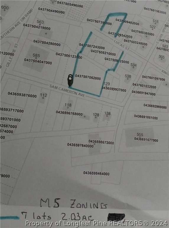 2.03 Acres of Residential Land for Sale in Fayetteville, North Carolina