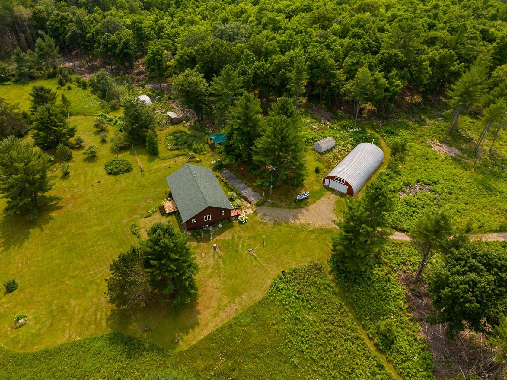 60 Acres of Recreational Land with Home for Sale in Conover, Wisconsin