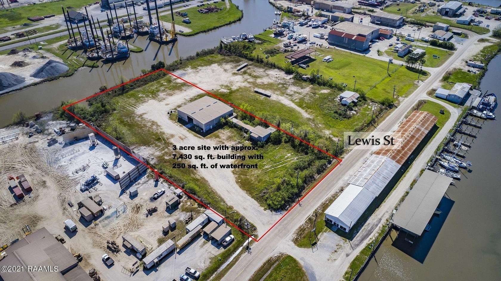 3 Acres of Commercial Land for Lease in New Iberia, Louisiana