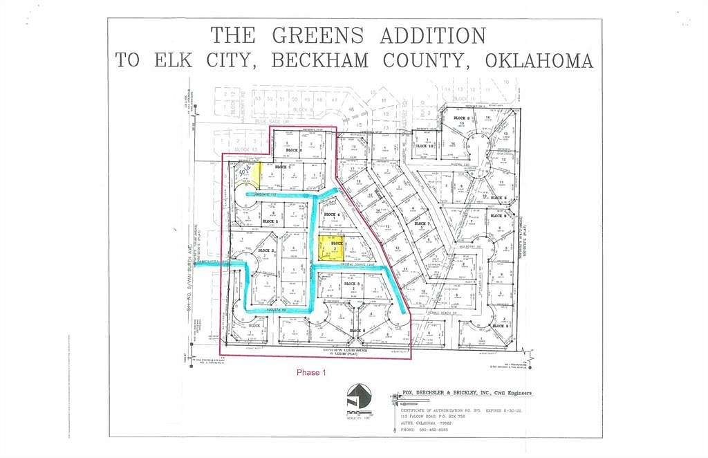 0.264 Acres of Residential Land for Sale in Elk City, Oklahoma