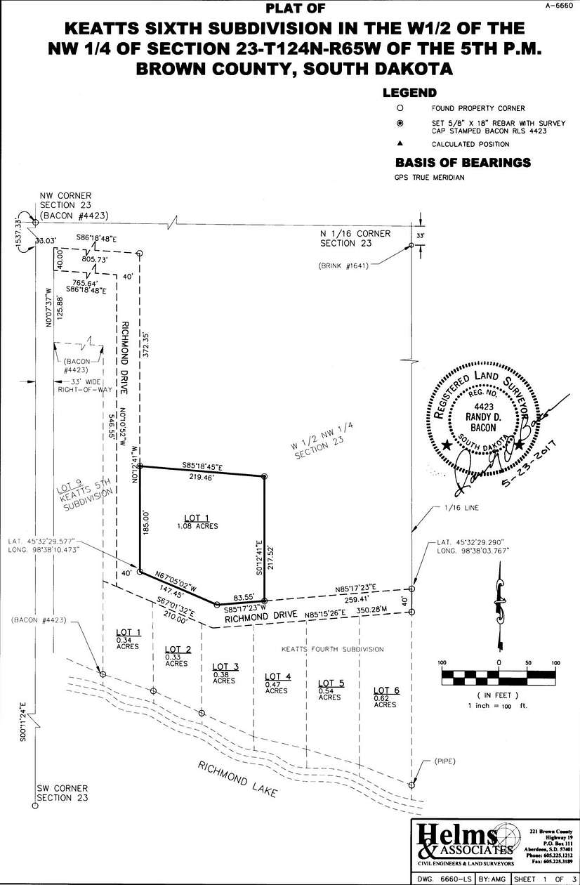 1.08 Acres of Residential Land for Sale in Aberdeen, South Dakota