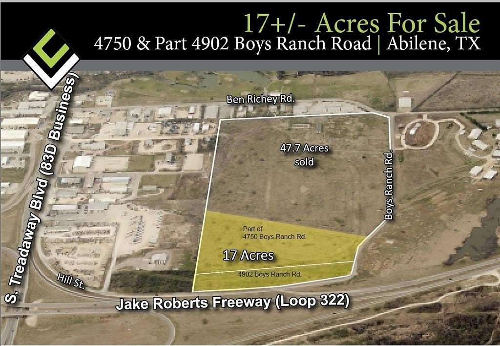 17 Acres of Commercial Land for Sale in Abilene, Texas