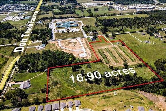 16.9 Acres of Land for Sale in Springdale, Arkansas