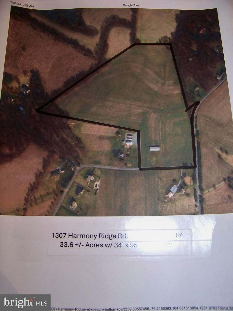 33.6 Acres of Land for Auction in Peach Bottom, Pennsylvania