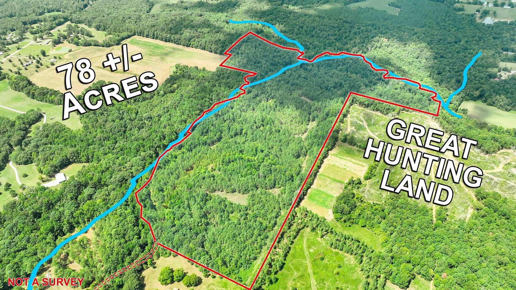 78 Acres of Recreational Land for Sale in Counce, Tennessee