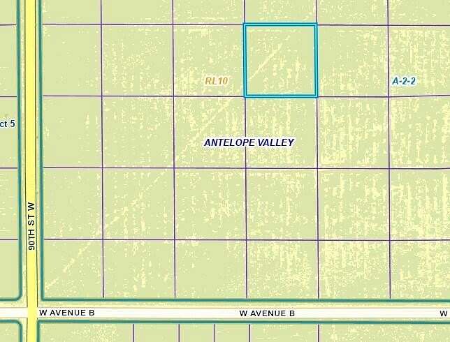 2.5 Acres of Land for Sale in Lancaster, California