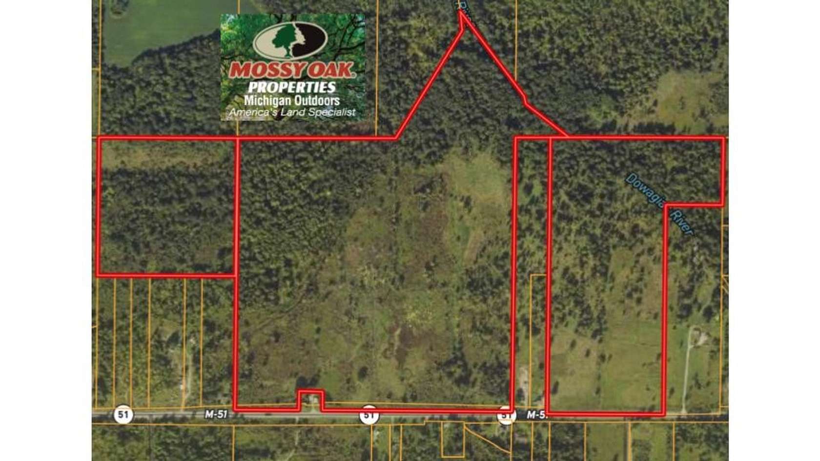 288 Acres of Recreational Land for Sale in Dowagiac, Michigan