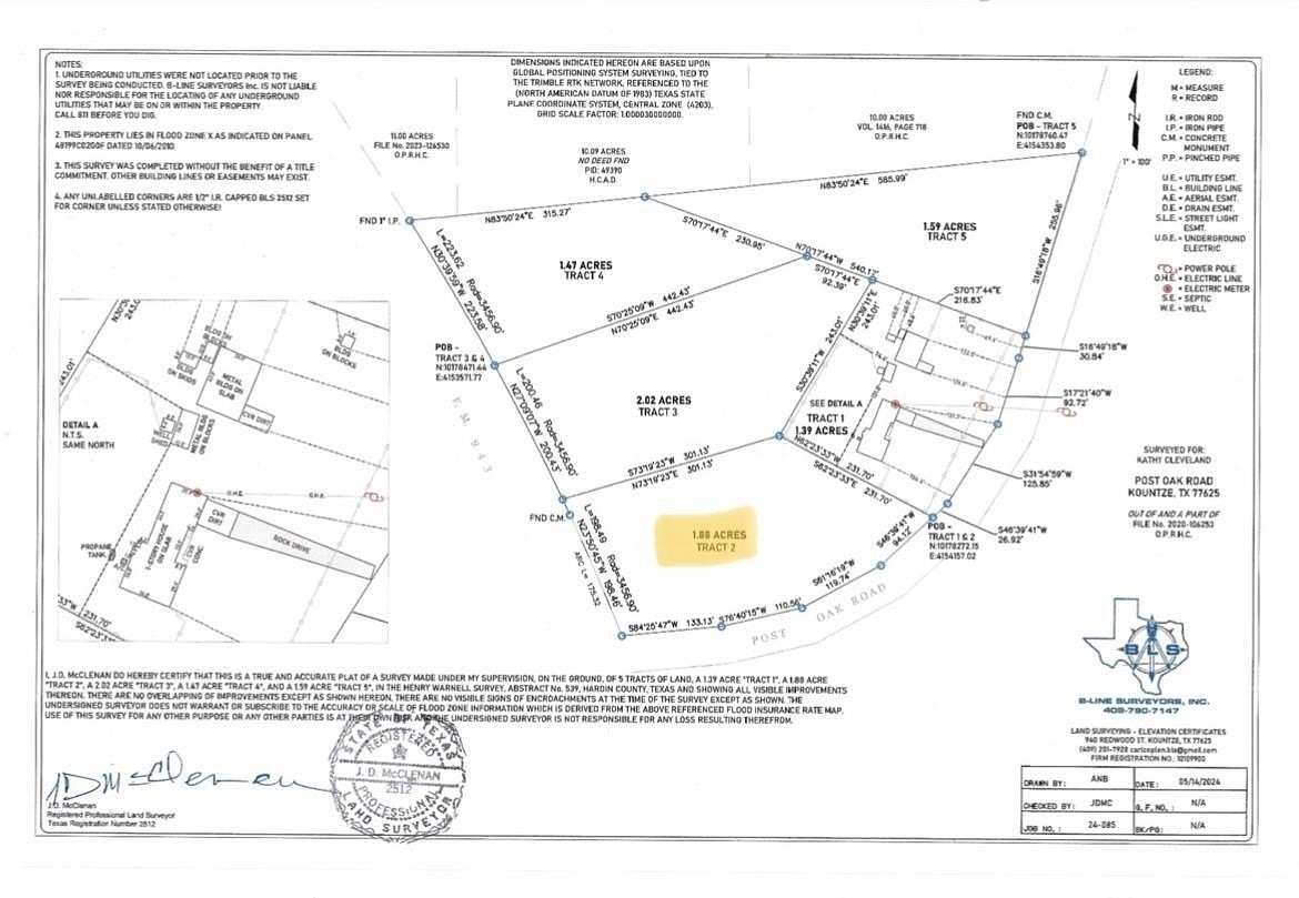 1.88 Acres of Land for Sale in Kountze, Texas