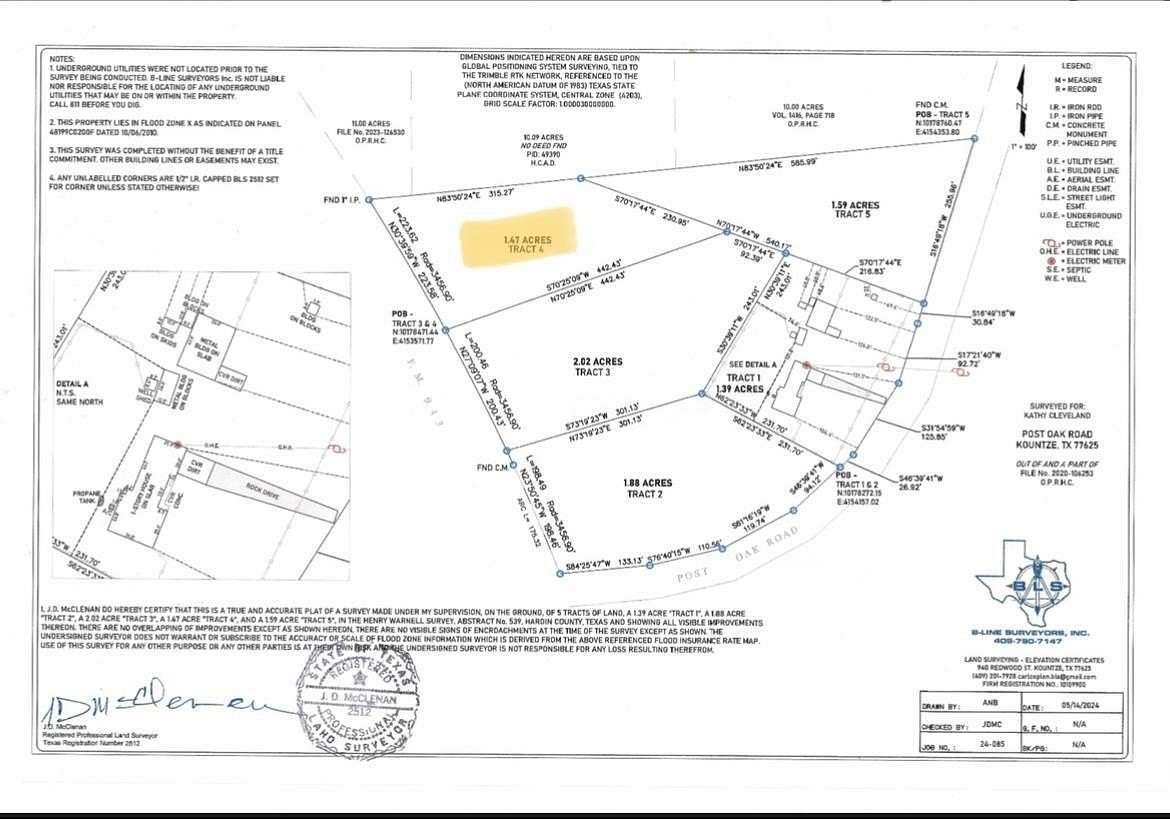 1.47 Acres of Residential Land for Sale in Kountze, Texas