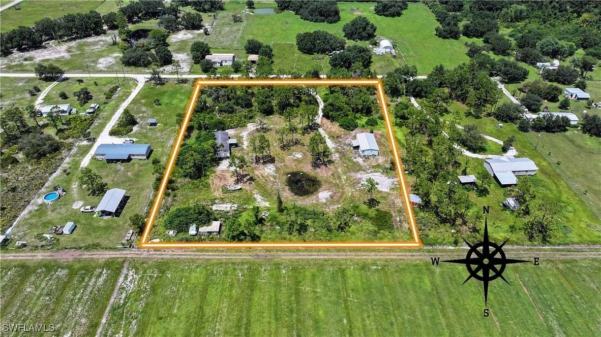 4.35 Acres of Residential Land with Home for Sale in LaBelle, Florida