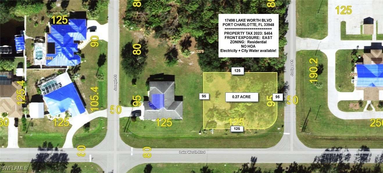 0.273 Acres of Residential Land for Sale in Port Charlotte, Florida