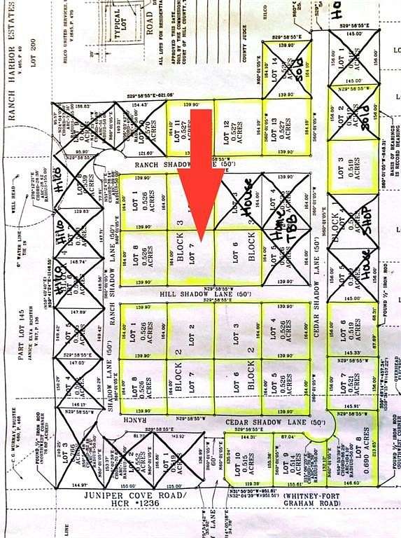 0.526 Acres of Residential Land for Sale in Whitney, Texas