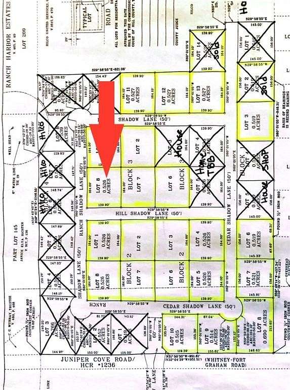 0.526 Acres of Residential Land for Sale in Whitney, Texas