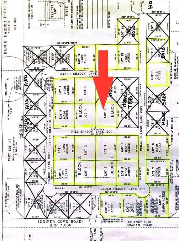 0.53 Acres of Residential Land for Sale in Whitney, Texas